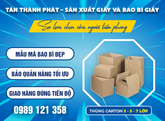CÔNG TY TNHH THƯƠNG MẠI SẢN XUẤT GIẤY TÂN THÀNH PHÁT